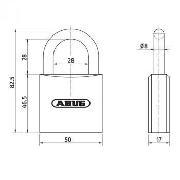 Vorhangschloss Zylindertyp 480 für die ABUS Bravus Serie - Pro Cap