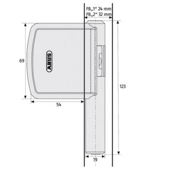 Scharnierseiten Sicherung ABUS FAS101
