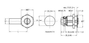 Verschlusszylinder ASSA ABLOY KESO 8000 Omega² Universal 83.J31