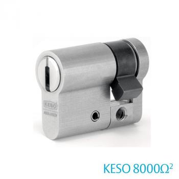 Halbzylinder KESO 8000 Omega² mit hohem Aufbohrschutz 81.D14