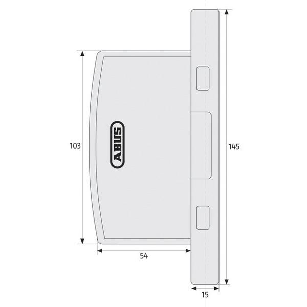Automatische Scharnierseiten Sicherung ABUS FAS97 Automatische Scharnierseiten Sicherung ABUS FAS97