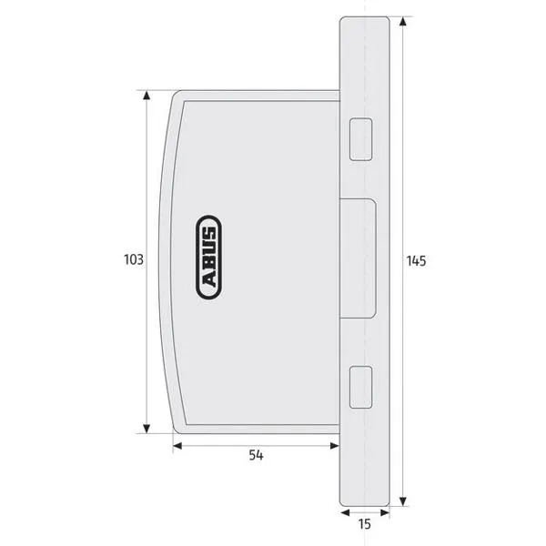 Automatische Scharnierseiten Sicherung ABUS FAS97 Automatische Scharnierseiten Sicherung ABUS FAS97