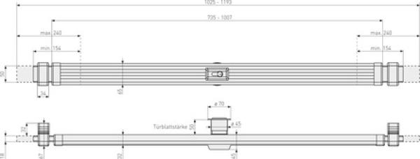 Panzerriegel PR2660 W ohne Zylinder Panzerriegel PR2660 W ohne Zylinder