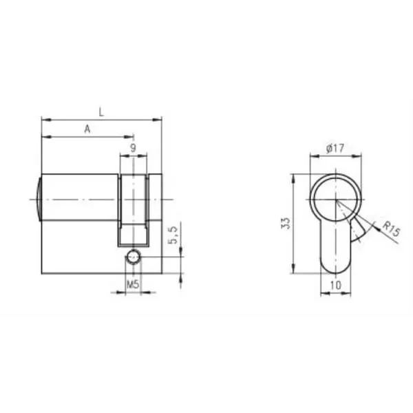 Halbzylinder DOM ix Teco