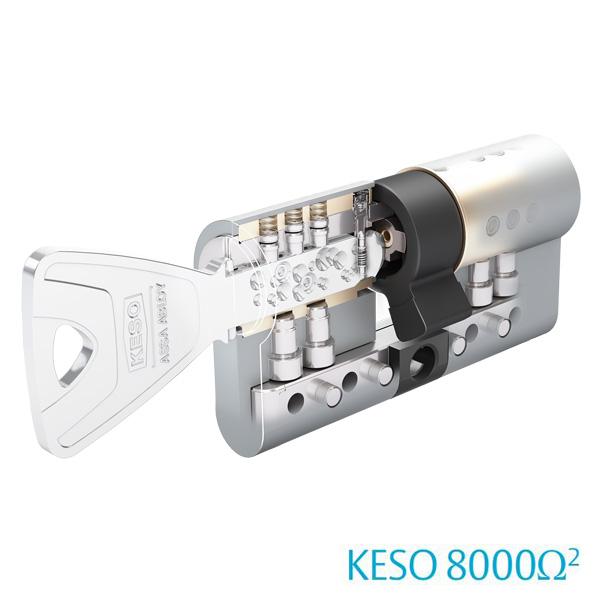 Knaufzylinder KESO 8000 Omega² mit hohem Aufbohrschutz 81.D19