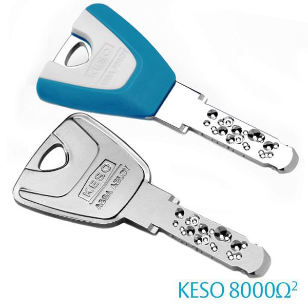 Knaufzylinder KESO 8000 Omega² mit hohem Aufbohrschutz 81.D19